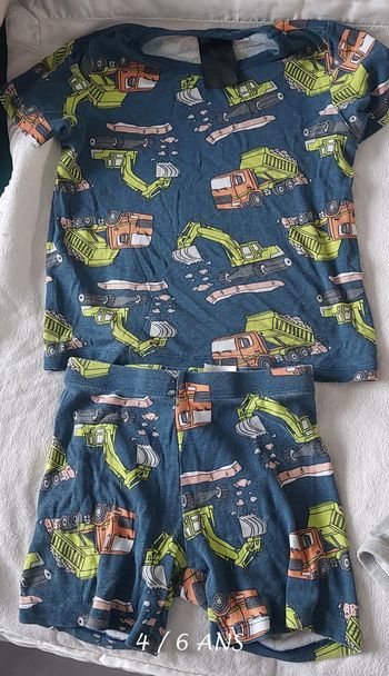 pyjama été chantier 4/6 ans h&m