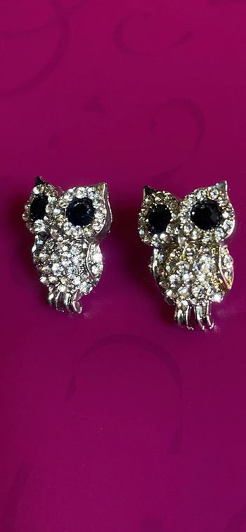 Boucle d’oreille fantaisie hiboux