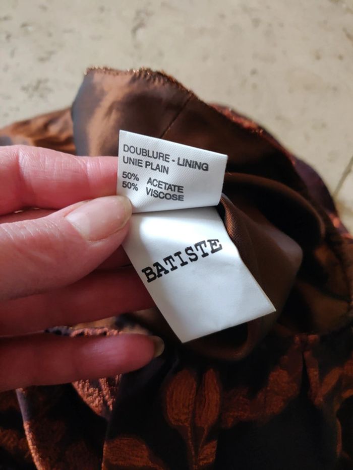 Haut habillé court à bretelles fines ultra vintage tendance Ibiza Batiste contient soie et laine - photo numéro 10