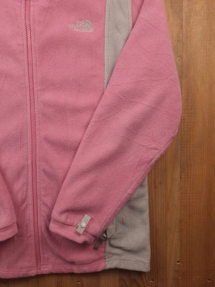 veste polaire the north face bicolore femme - taille L - brodé (693) - photo numéro 4