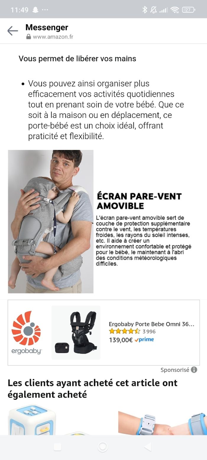Porte bébé ergonomique 6 en 1 - photo numéro 6