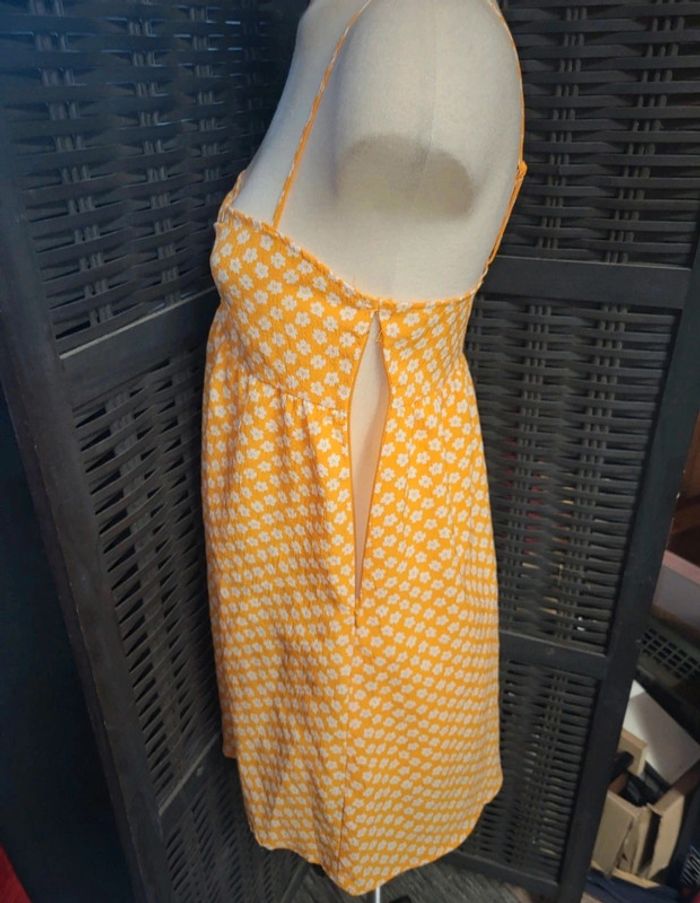 Robe d'été fleurie jaune 36 H&M - photo numéro 4