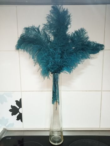 Plumes d'oie + vase