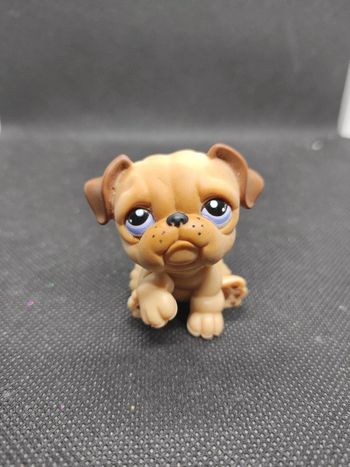 Littlest Petshop LPS dog chien bulldog 1342 #geektradelpschien