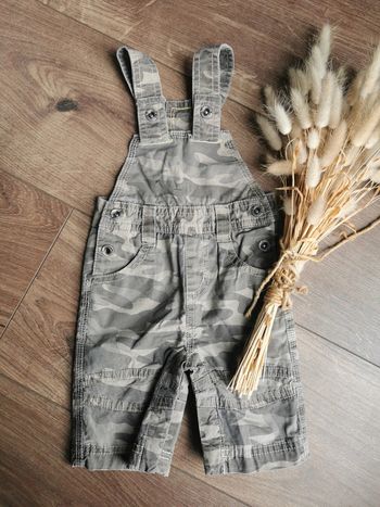 🌺Très jolie Salopette camouflé militaire bébé garçon