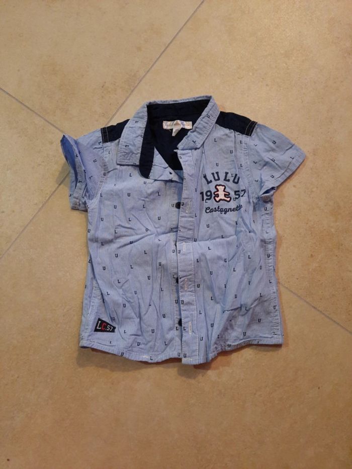 Chemise manches courtes 24 mois