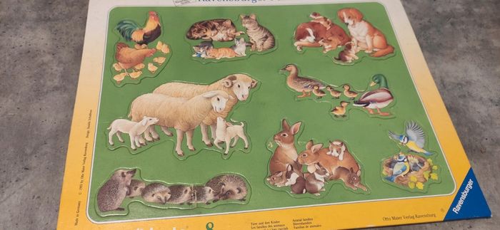 Puzzle ancien animaux de ferme - photo numéro 2