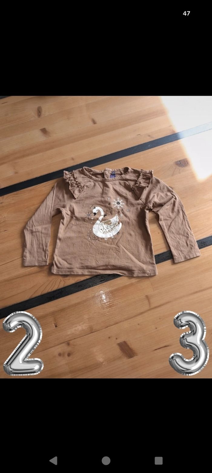 Haut manches longues fille 2/3 ans