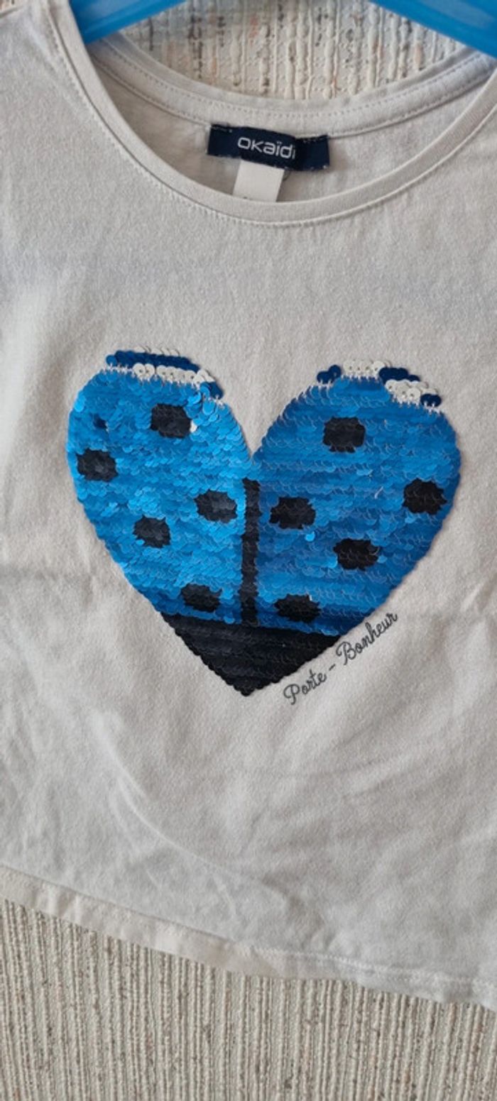 Tee shirt manche courte taille 6 ans okaidi - photo numéro 3
