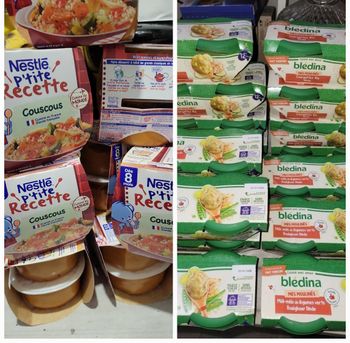 Lot de plats bébé et couscous