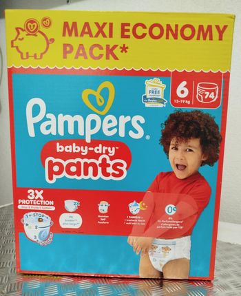 Pampers Pants T6 74 Couches 15-19kgs