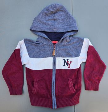Pull gilet zippé maille fine 5 ans Tissaia 