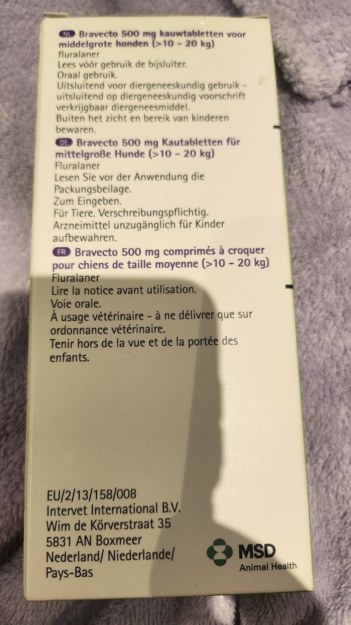 Bravecto anti -puce - photo numéro 2