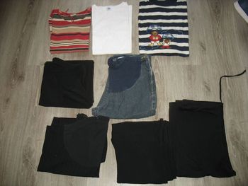LOT DE 8 VÊTEMENTS DE GROSSESSE "YESSICA BY C&A" - TAILLE 36 / 38 - n°01