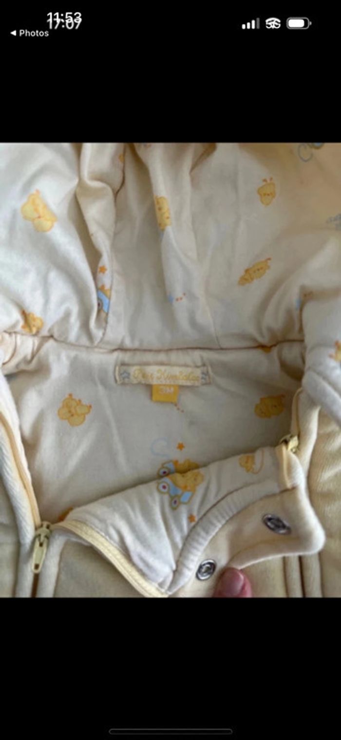 Combinaison bébé avec capuche, mixte, 3 mois, chaude. - photo numéro 2