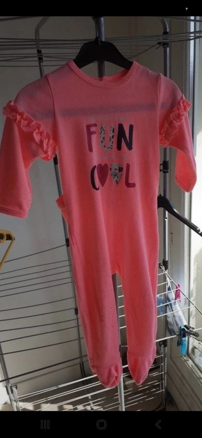 Pyjama coton rose 12mois