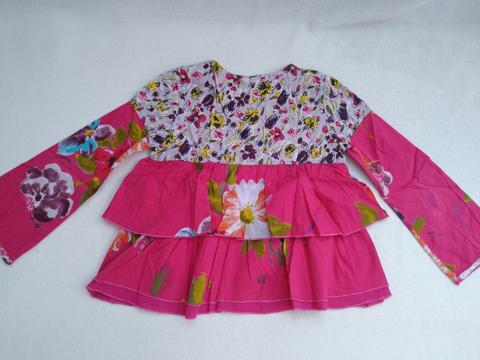 Blouse fleurie fille Catimini 8 ans - photo numéro 3
