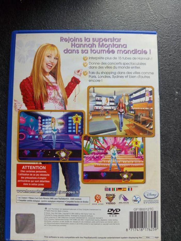 Sony - Playstation 2 - Hannah Montana - En tournée mondiale - photo numéro 2