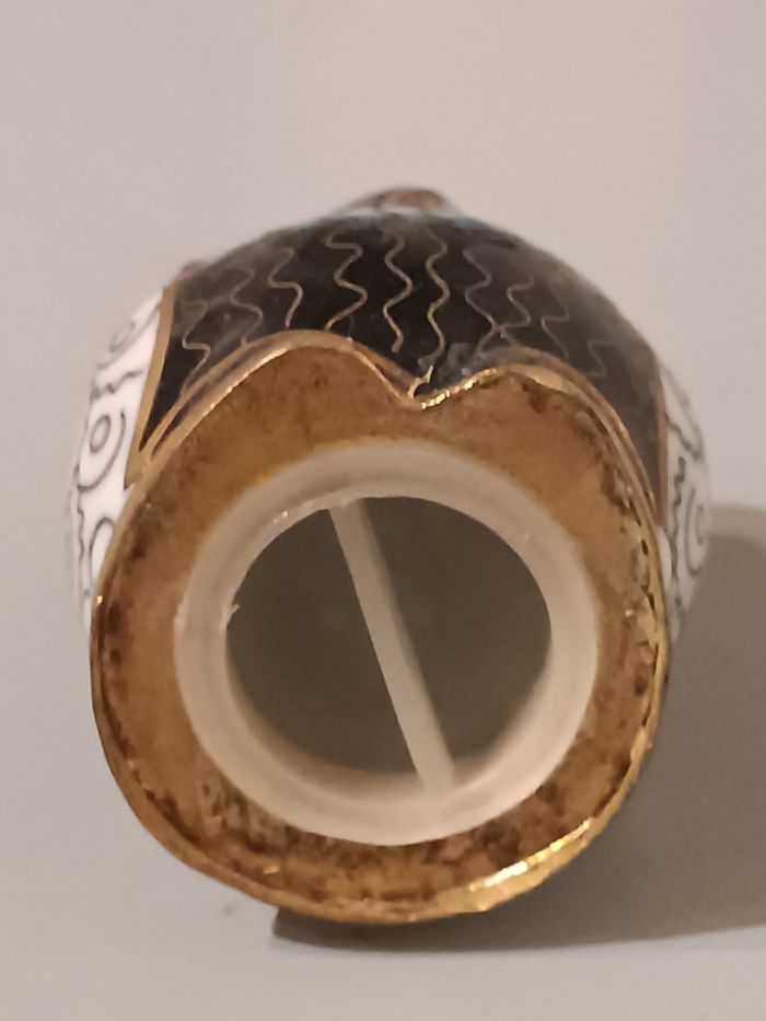 Salière chouette cloisonnée - photo numéro 10