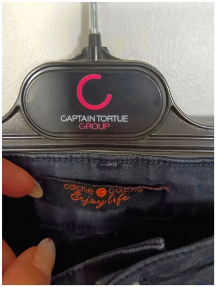 C17 jeans gris/noir cache cache 44 - photo numéro 3