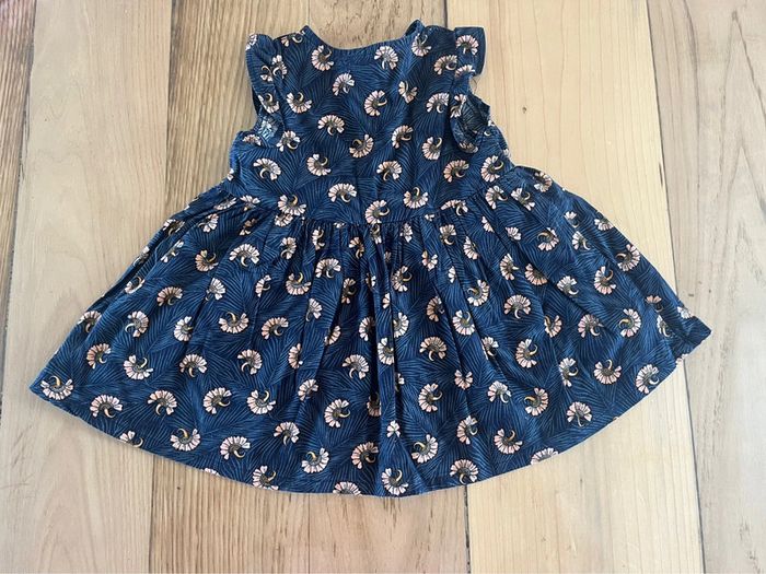 Robe bleue à motifs roses 6 mois – Gémo - photo numéro 2