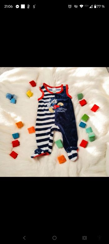 Pyjama salopette garçon mickey naissance 