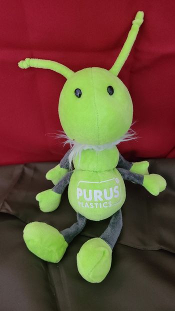 peluche Mascotte fourmi verte