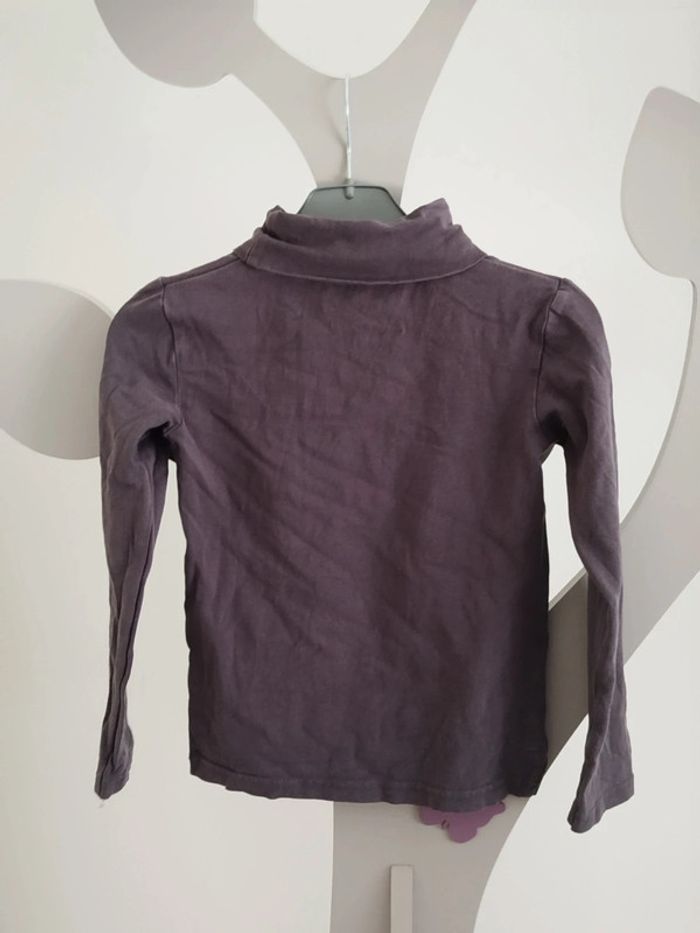 Pull à col roulé gris Gémo taille 8 ans - photo numéro 2