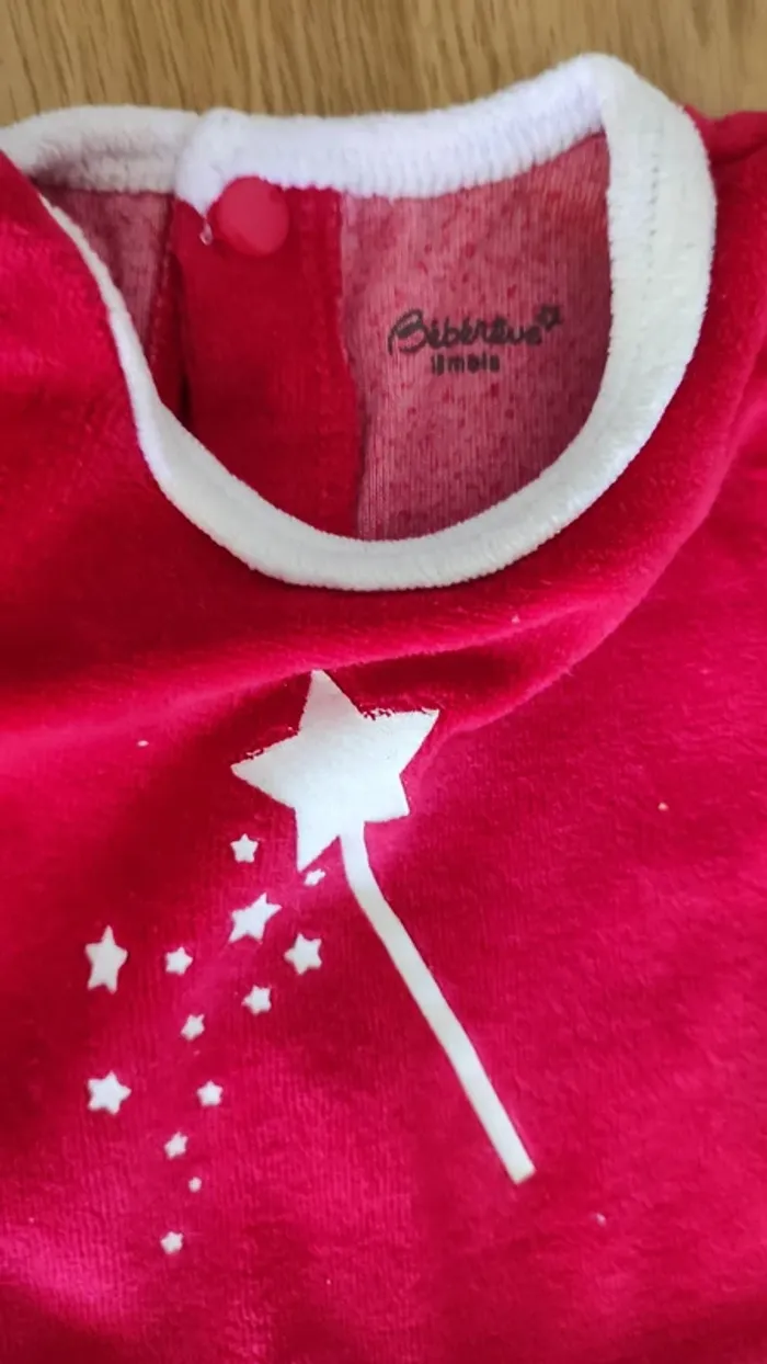 pyjama en velours tout doux taille 18 mois - photo numéro 2