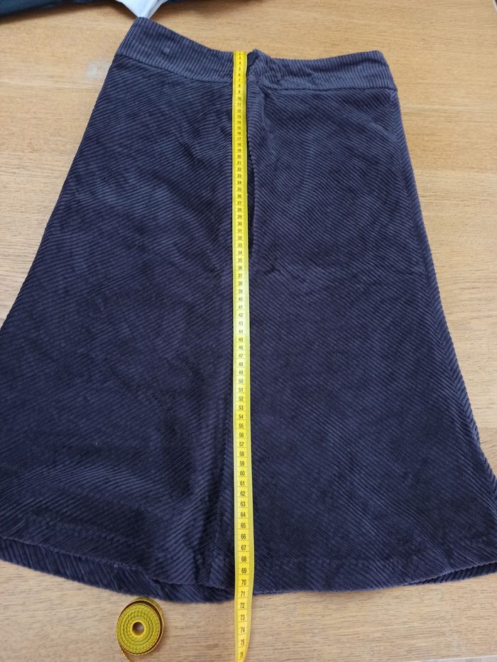 T38 jupe semi longue hiver H&M pourpre - photo numéro 7
