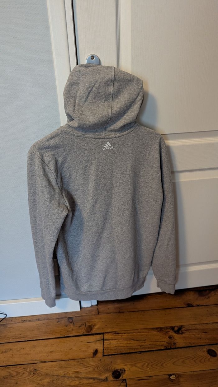 Sweat à capuche Adidas gris – 15/16 ans - photo numéro 2