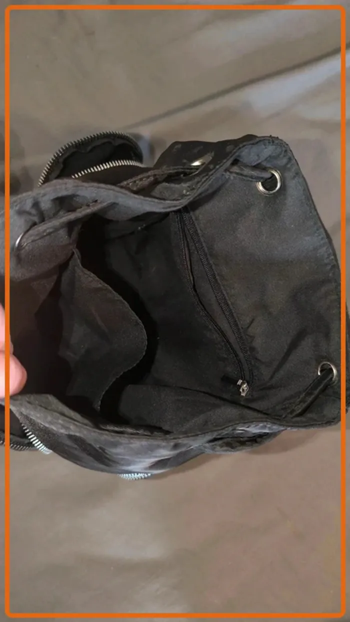 Petit Sac à main/sac à dos noir - photo numéro 7