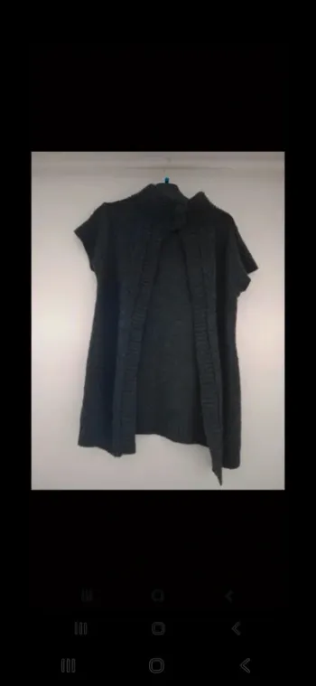 Gilet sans manches gris foncé Kiabi Taille 38