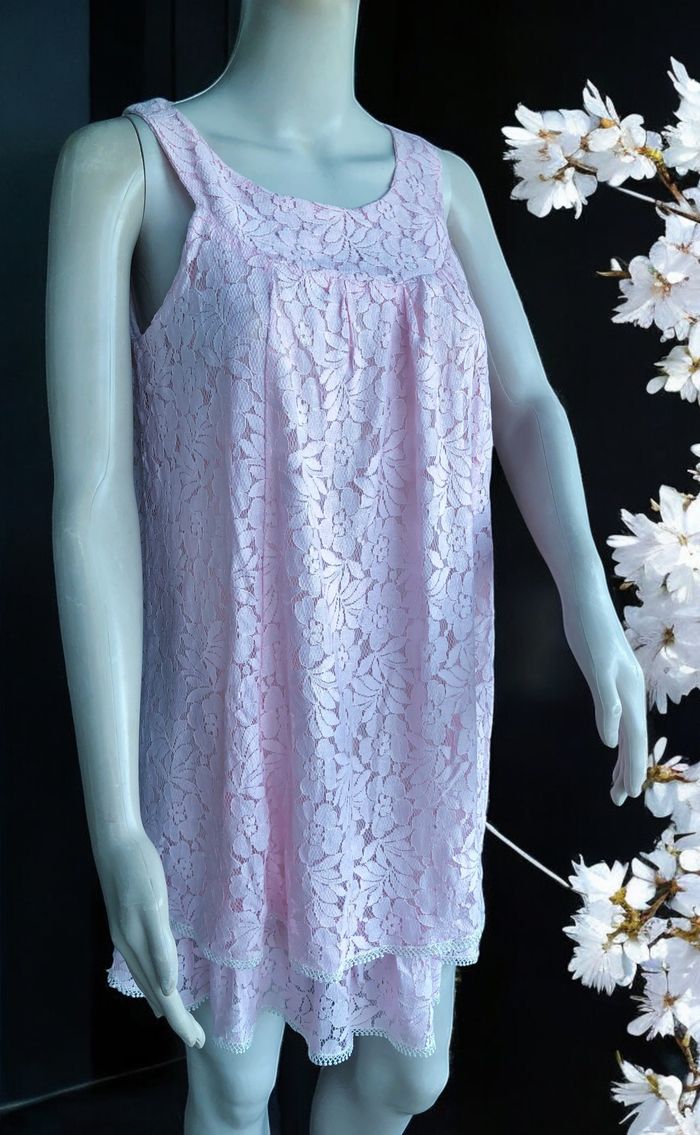 PATTY MOON - ROBE OU TUNIQUE FEMME BOHÈME CHIC DÉTAILS VOLANTS & GUIPURE M/L - photo numéro 6