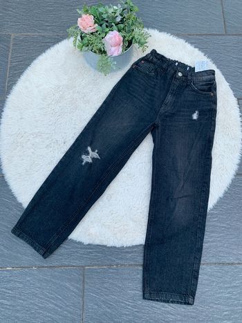 Jean noir mom fit zara 11/12ans