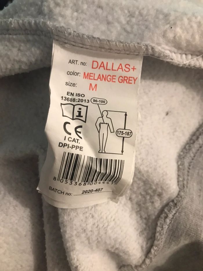 Veste payper capuche manches longues gris bleu taille M - photo numéro 5