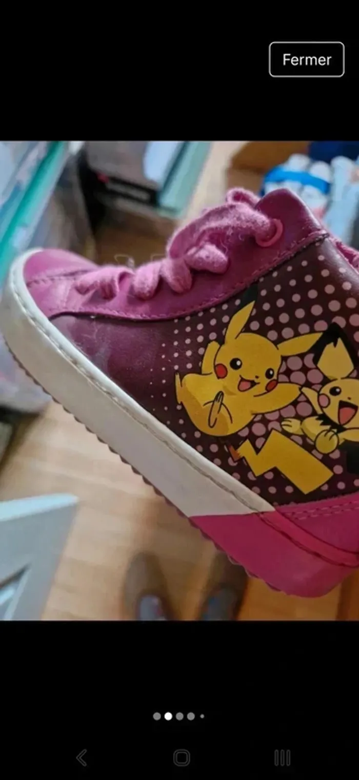 Baskets montantes filles p 28 pokemon - photo numéro 2