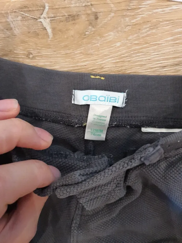 Ensemble débardeur tee shirt obaibi 12 mois - photo numéro 4