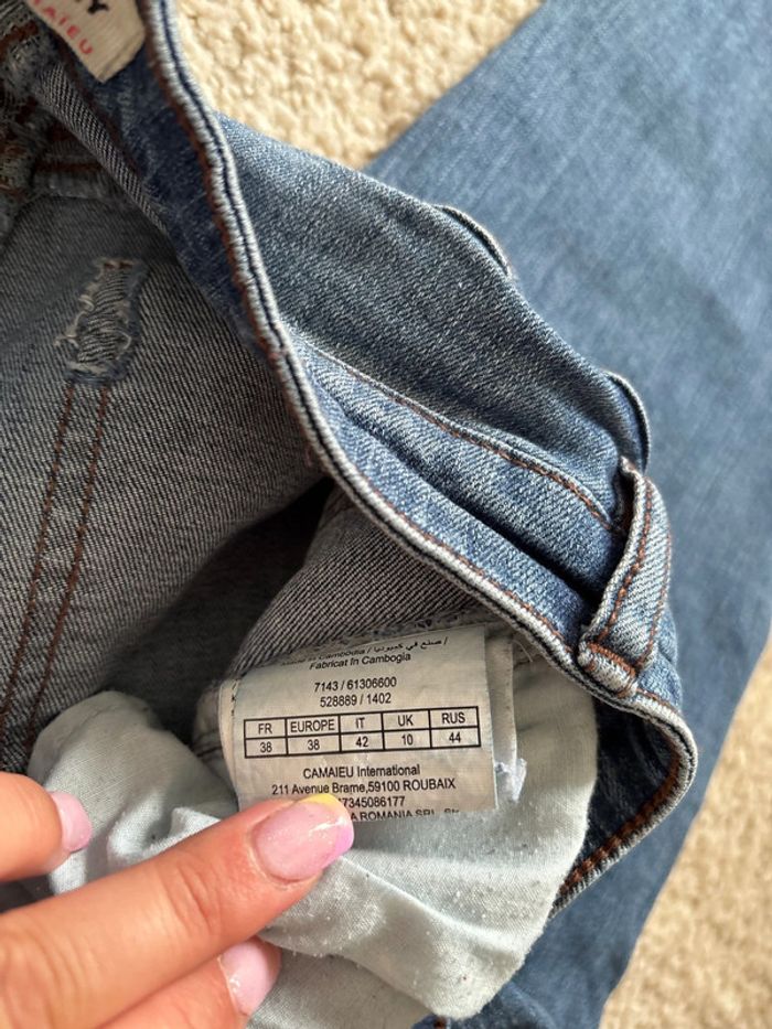 Jean skinny bleu taille haute - photo numéro 5