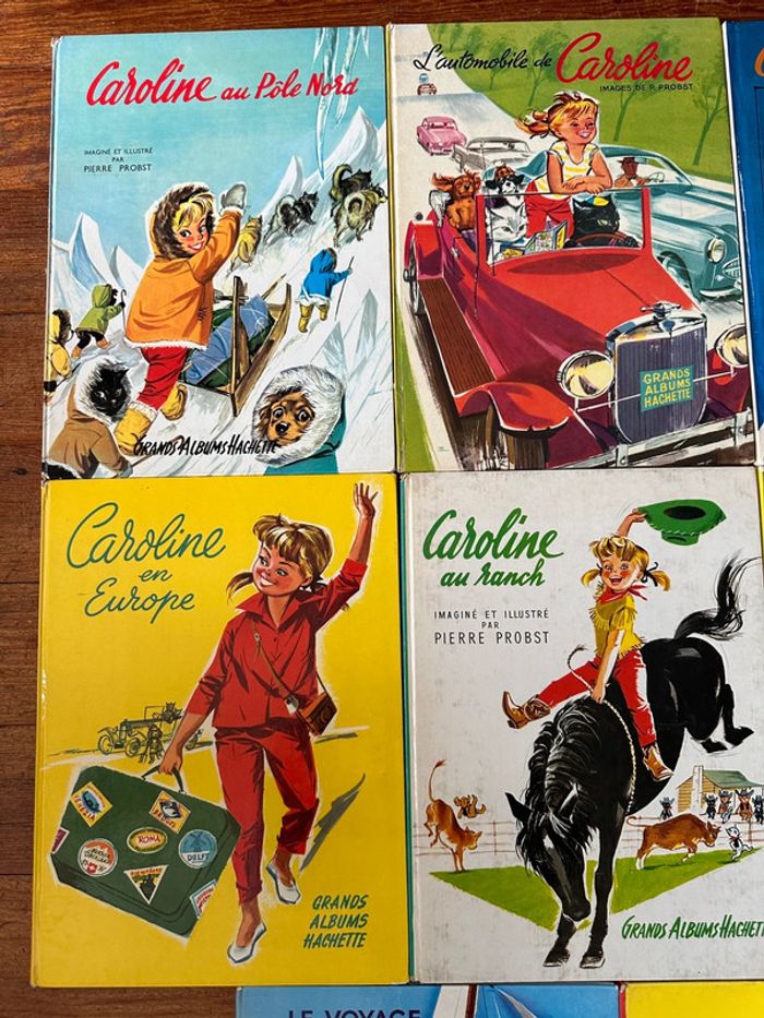 Pierre Probst TBE - Lot de 8 Grands Albums Hachette Caroline livres anciens éditions originales - photo numéro 2