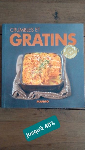 Livre cuisine crumble et gratin