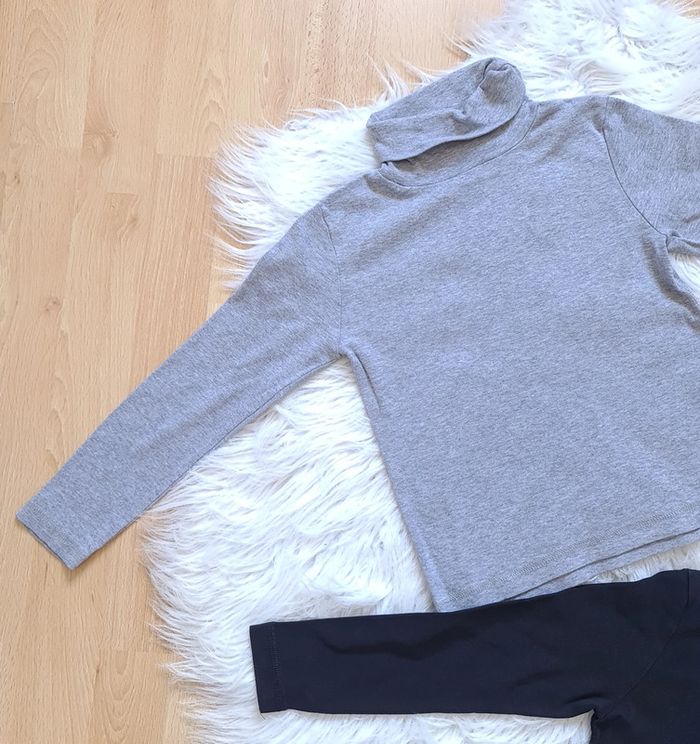 Lot de 2 tee-shirt col roulé taille 5 ans - photo numéro 2
