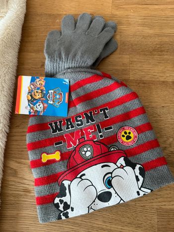 Bonnet + gant pat patrouille