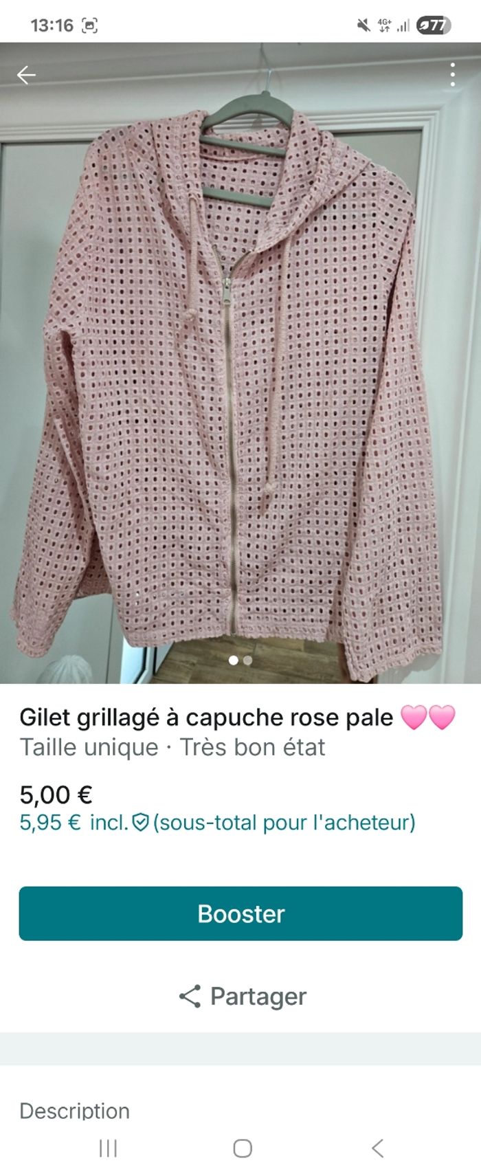 Gilet grillagé