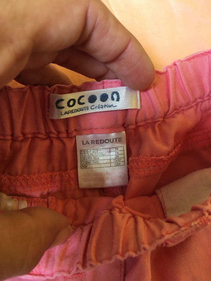 Ensemble tee-shirts et short été - 12 mois- TBE - photo numéro 3