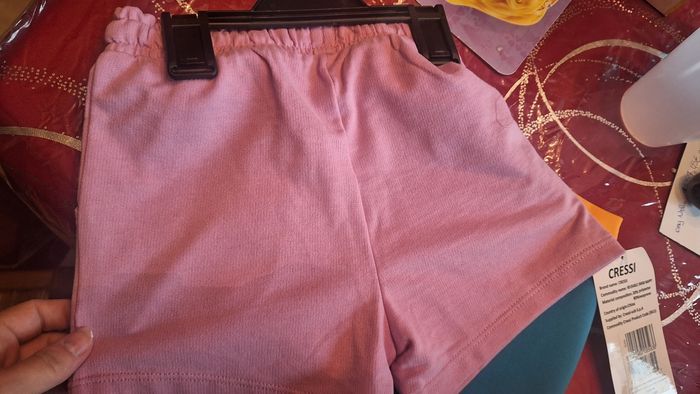 Short rose claire 3 4 ans uni coton - photo numéro 3