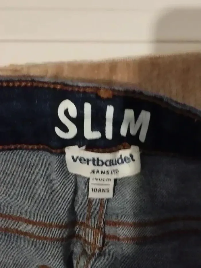 Jean slim Vertbaudet pour fille 10 ans - photo numéro 7