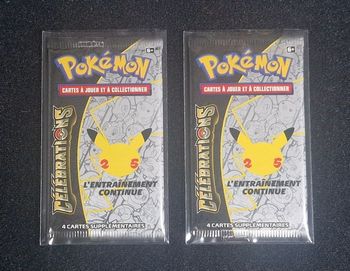 2 Boosters Pokémon Célébrations 25 ans scellés  🇫🇷