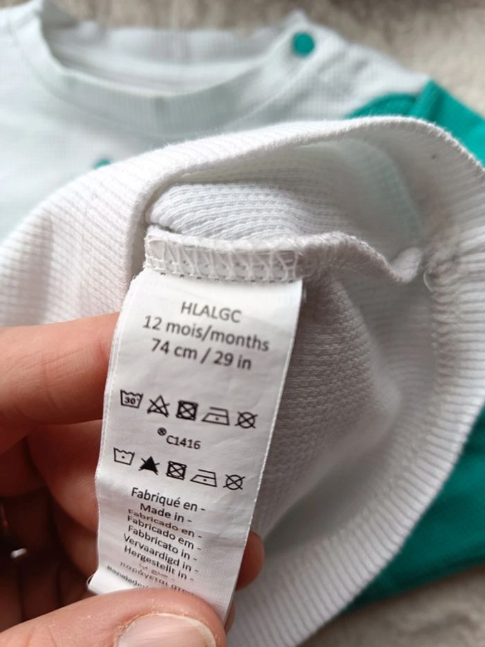 Sweat léger tee shirt manches longues Garçon 12 mois Dinosaure dragon Orchestra - photo numéro 6