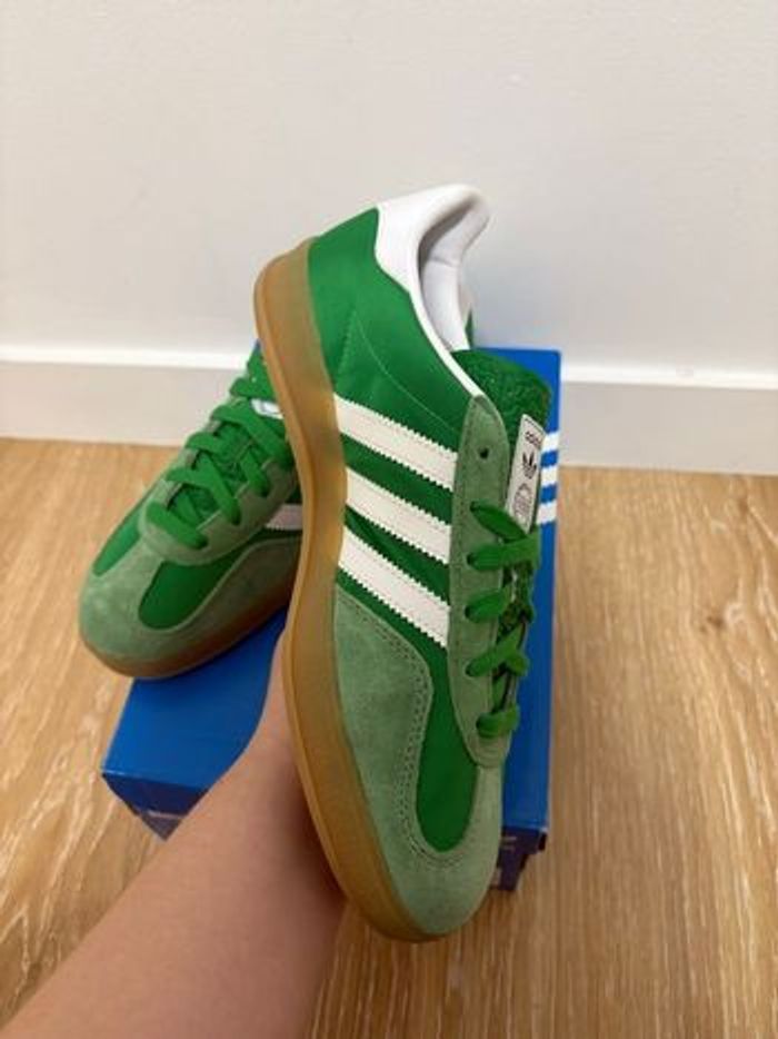 Adidas Gazelle Indoor Green / Ftw White / Haze Green - photo numéro 5
